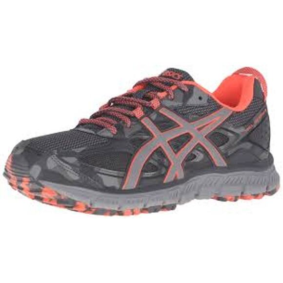 Asics US 10 Women Gray All Terrain Camo Lace Up Gel-Scram 3 Trail Running Shoes - Picture 1 of 14